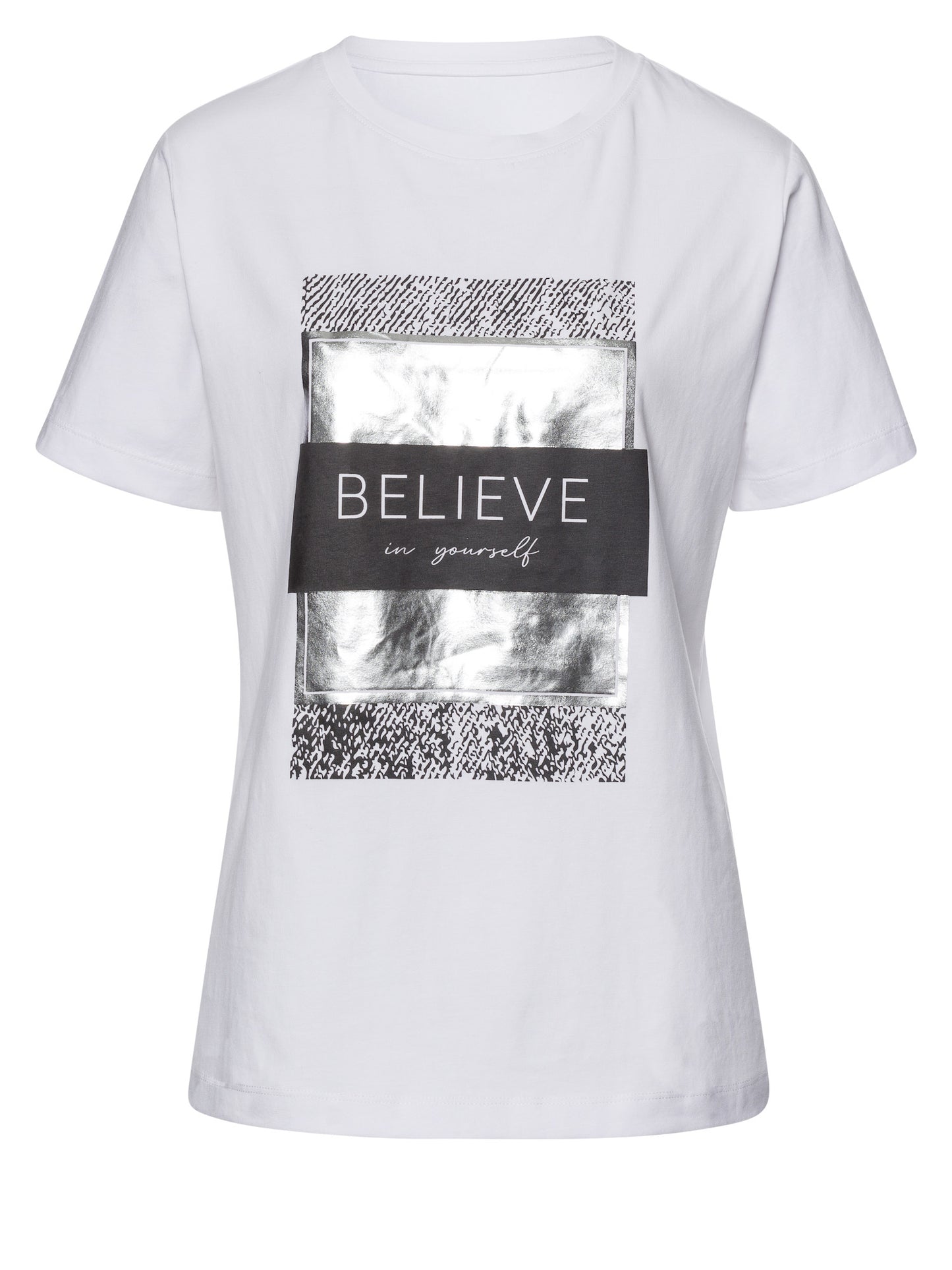 Damen Regular T-Shirt in weiß
