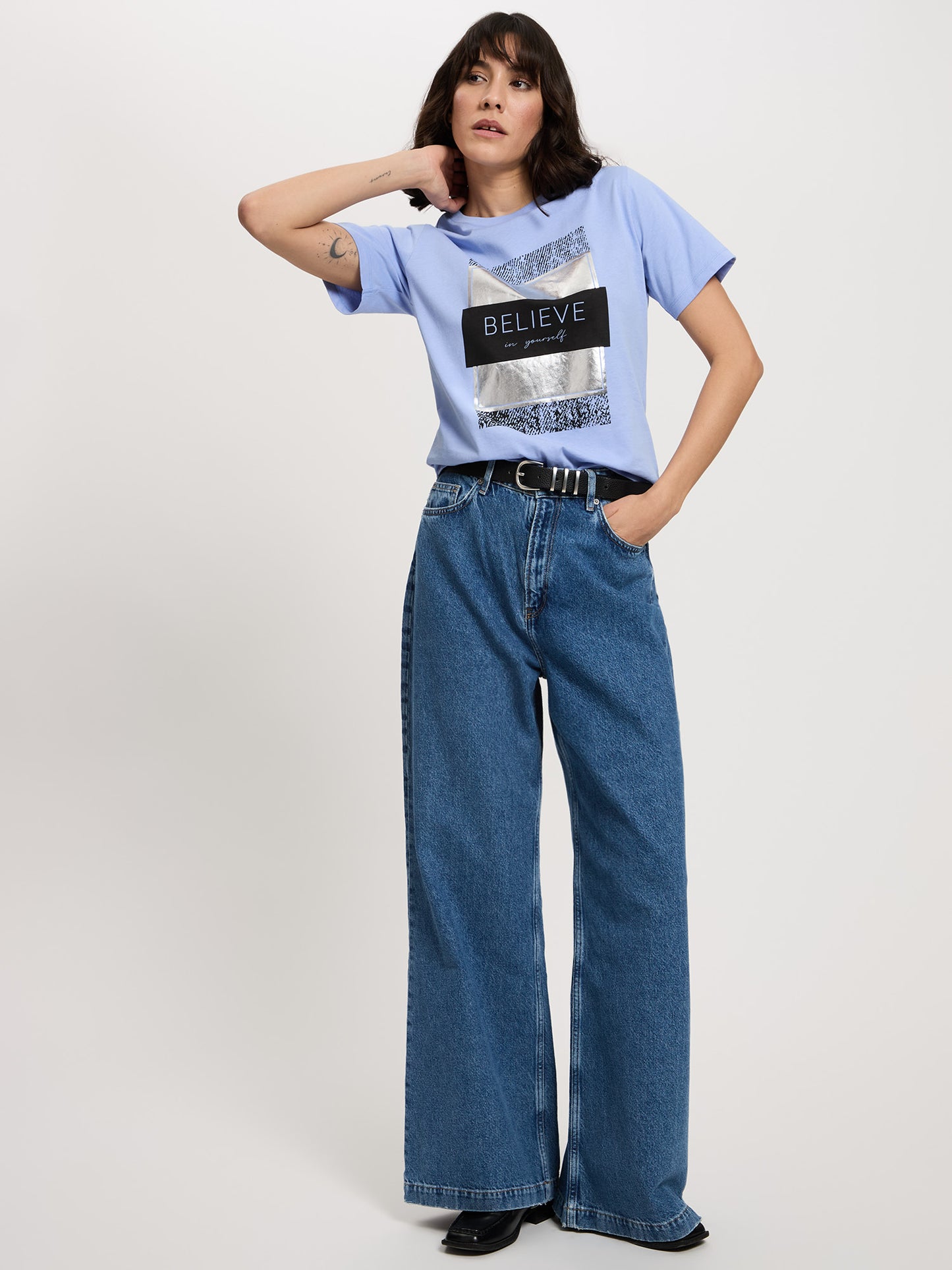 Damen Regular T-Shirt in violett