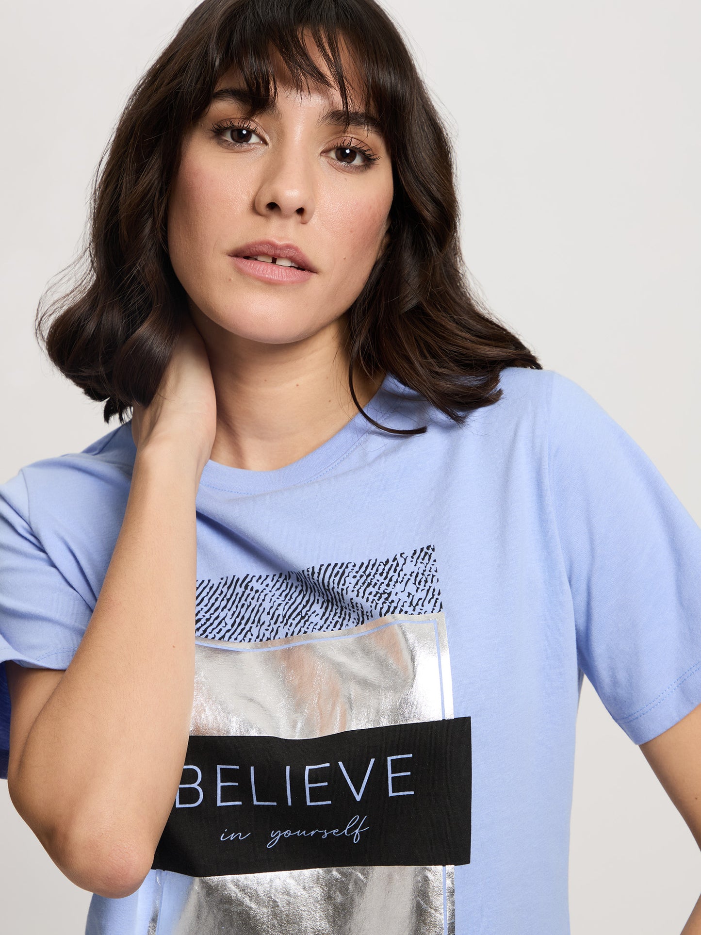 Damen Regular T-Shirt in violett