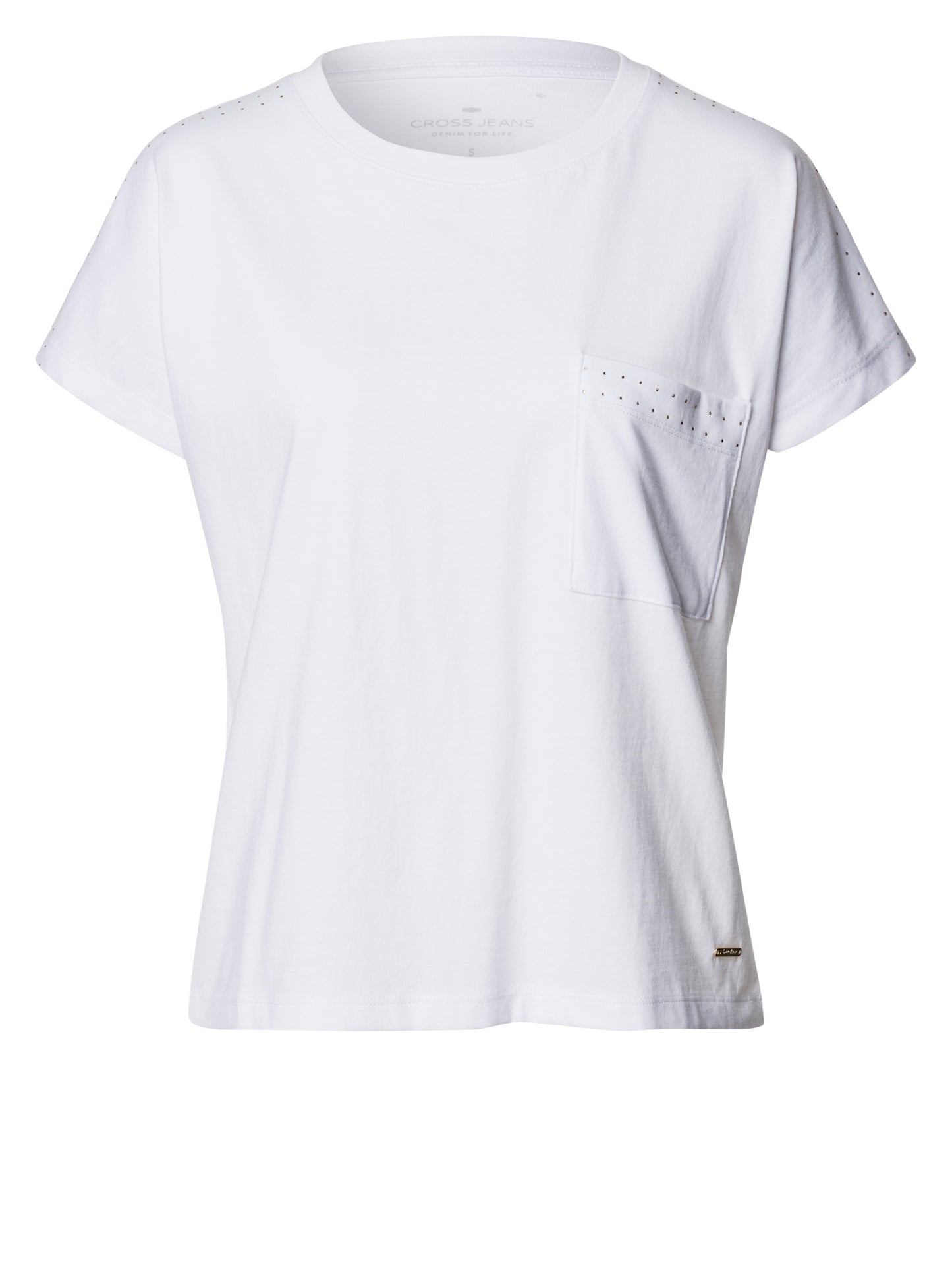 Damen Regular T-Shirt in weiß