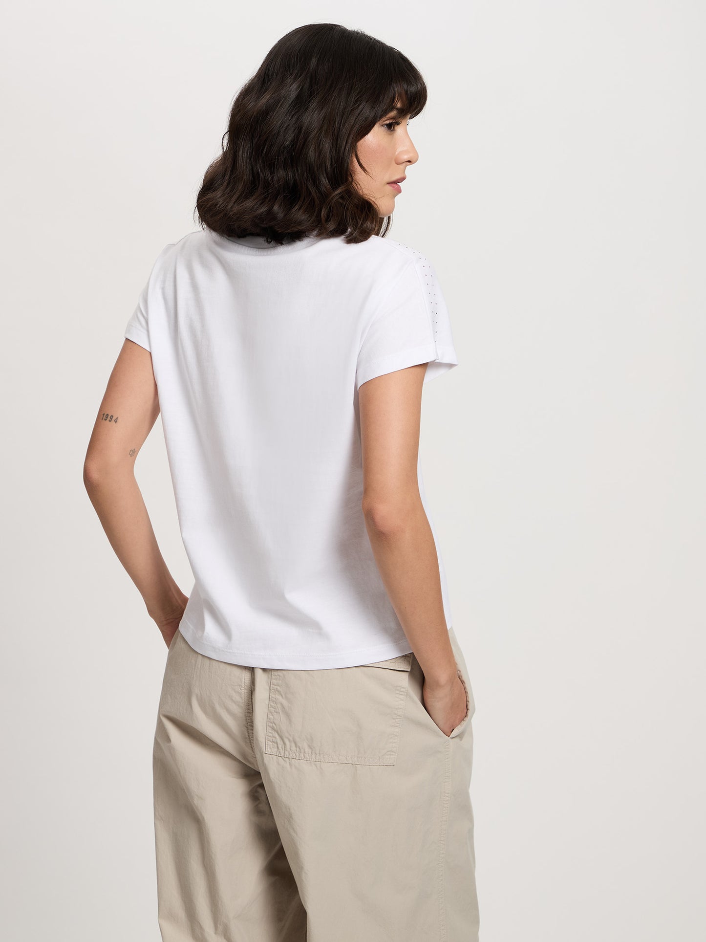 Damen Regular T-Shirt in weiß