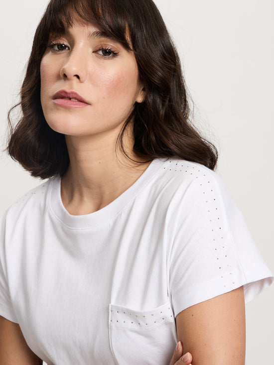 Damen Regular T-Shirt in weiß