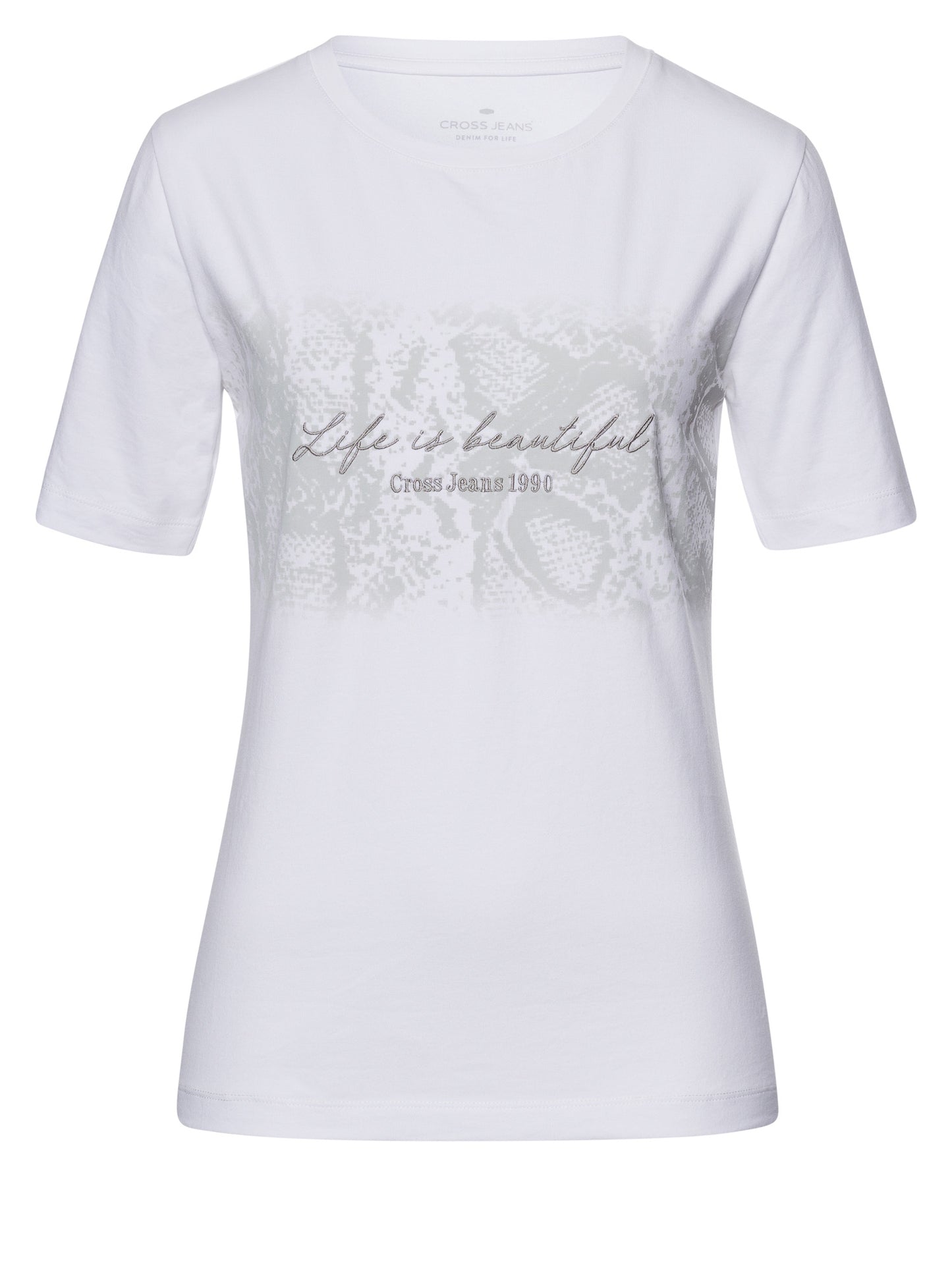 Damen Regular T-Shirt in weiß