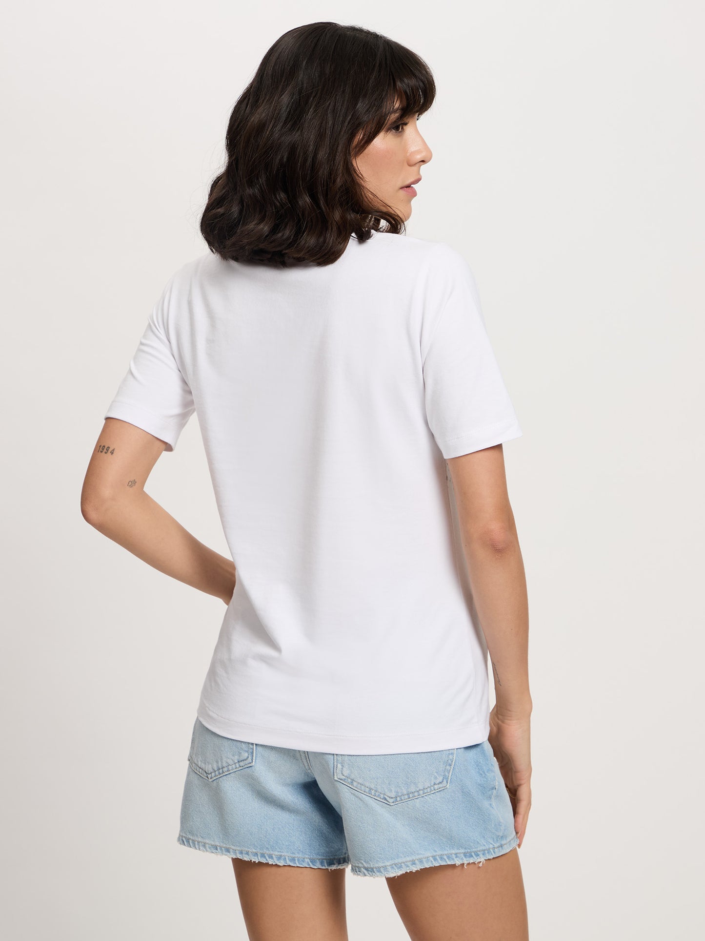 Damen Regular T-Shirt in weiß