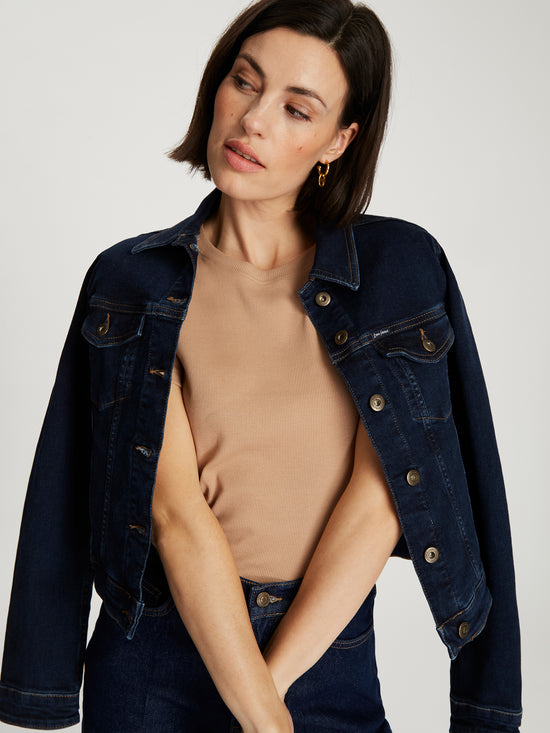 Damen Slim T-Shirt In Taupe