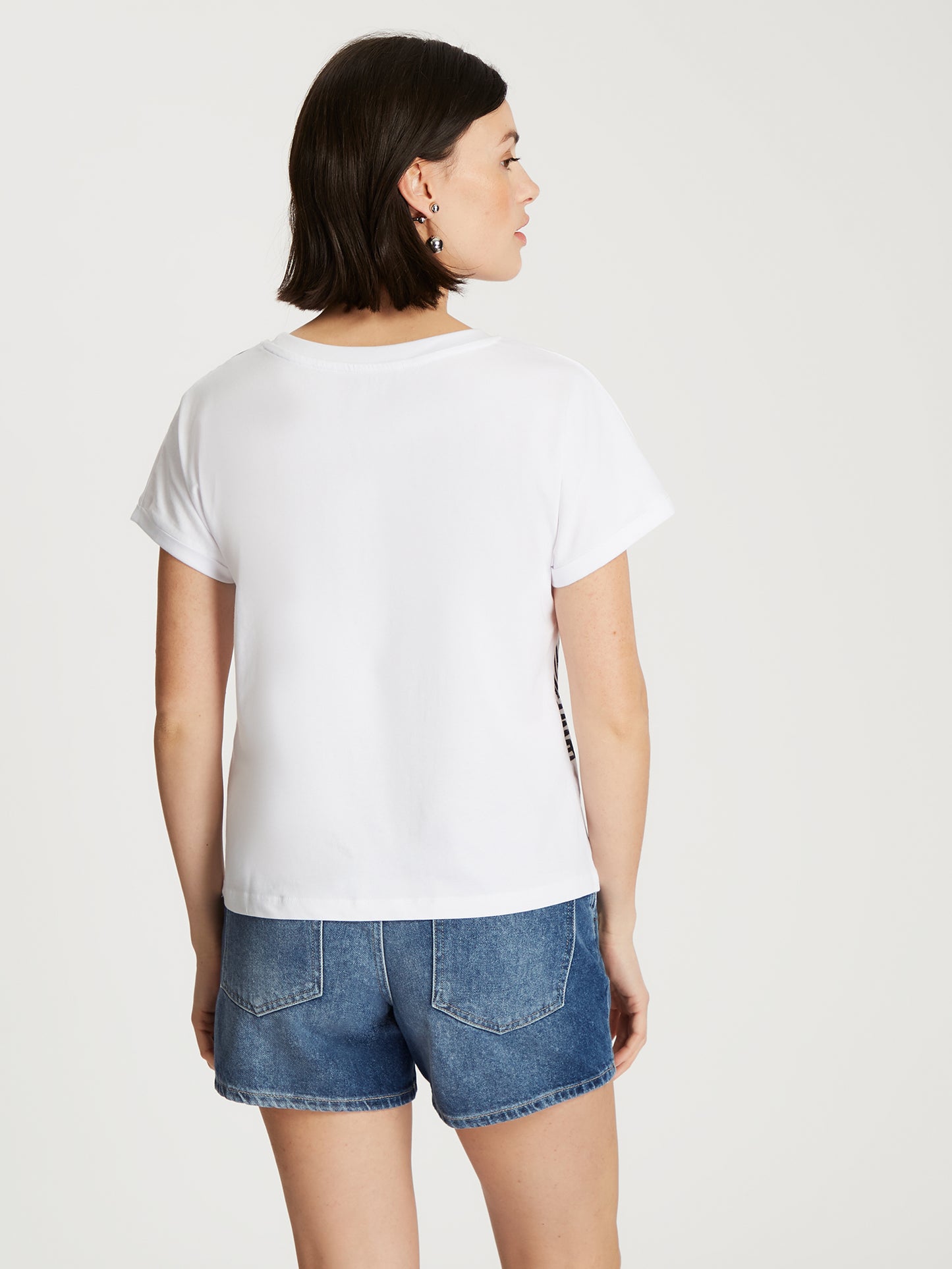 Damen Regular T-Shirt in weiß