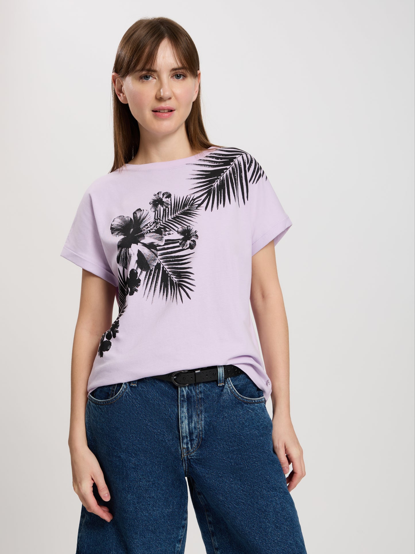 Damen Regular T-Shirt in violett
