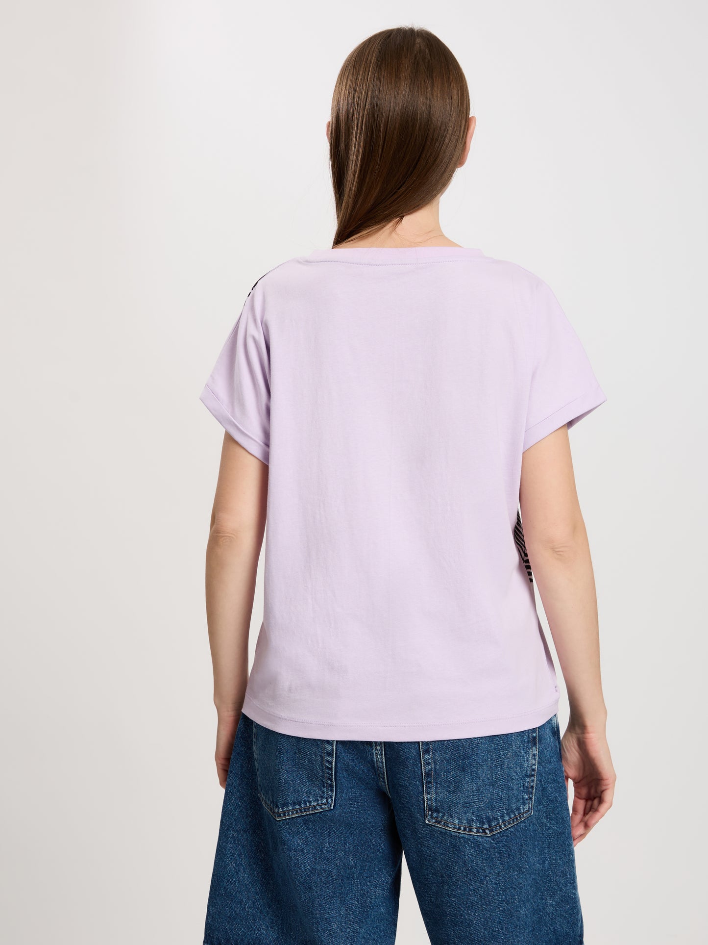 Damen Regular T-Shirt in violett