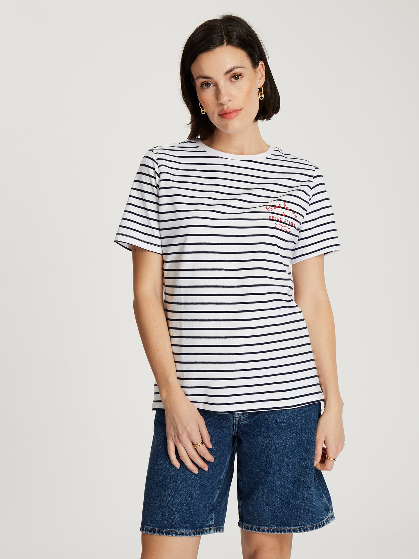 Damen T-Shirt gestreift