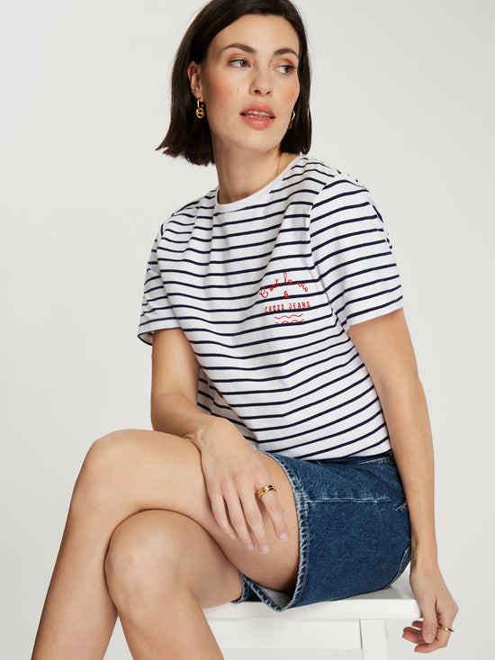 Damen T-Shirt gestreift
