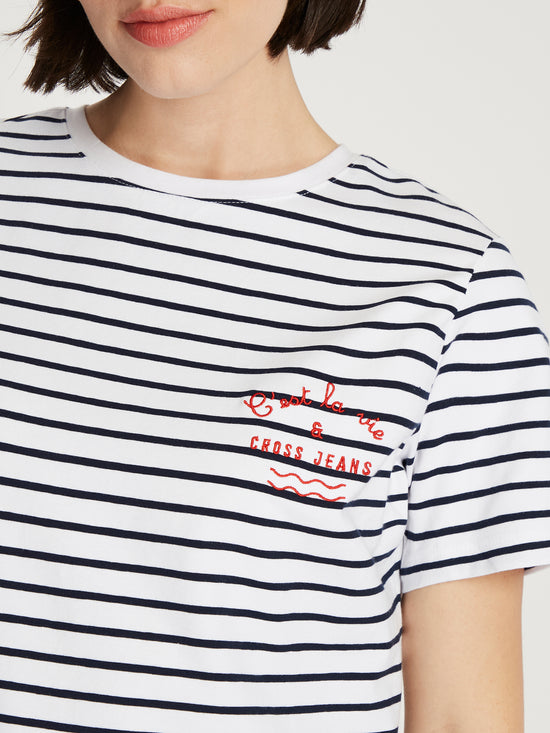 Damen T-Shirt gestreift