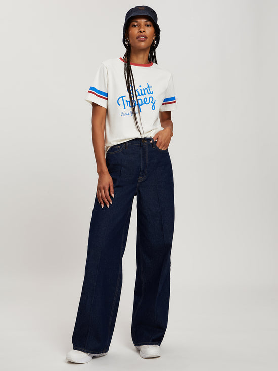 Damen Regular T-Shirt in ecru