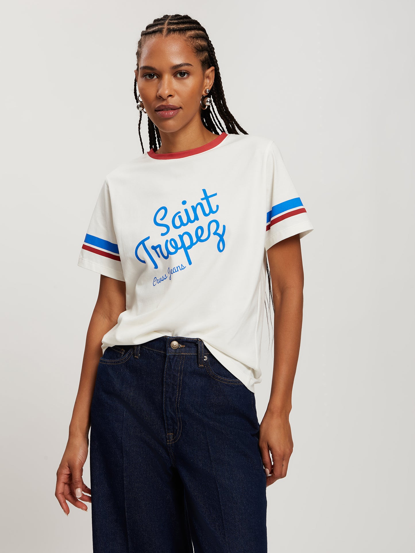 Damen Regular T-Shirt in ecru