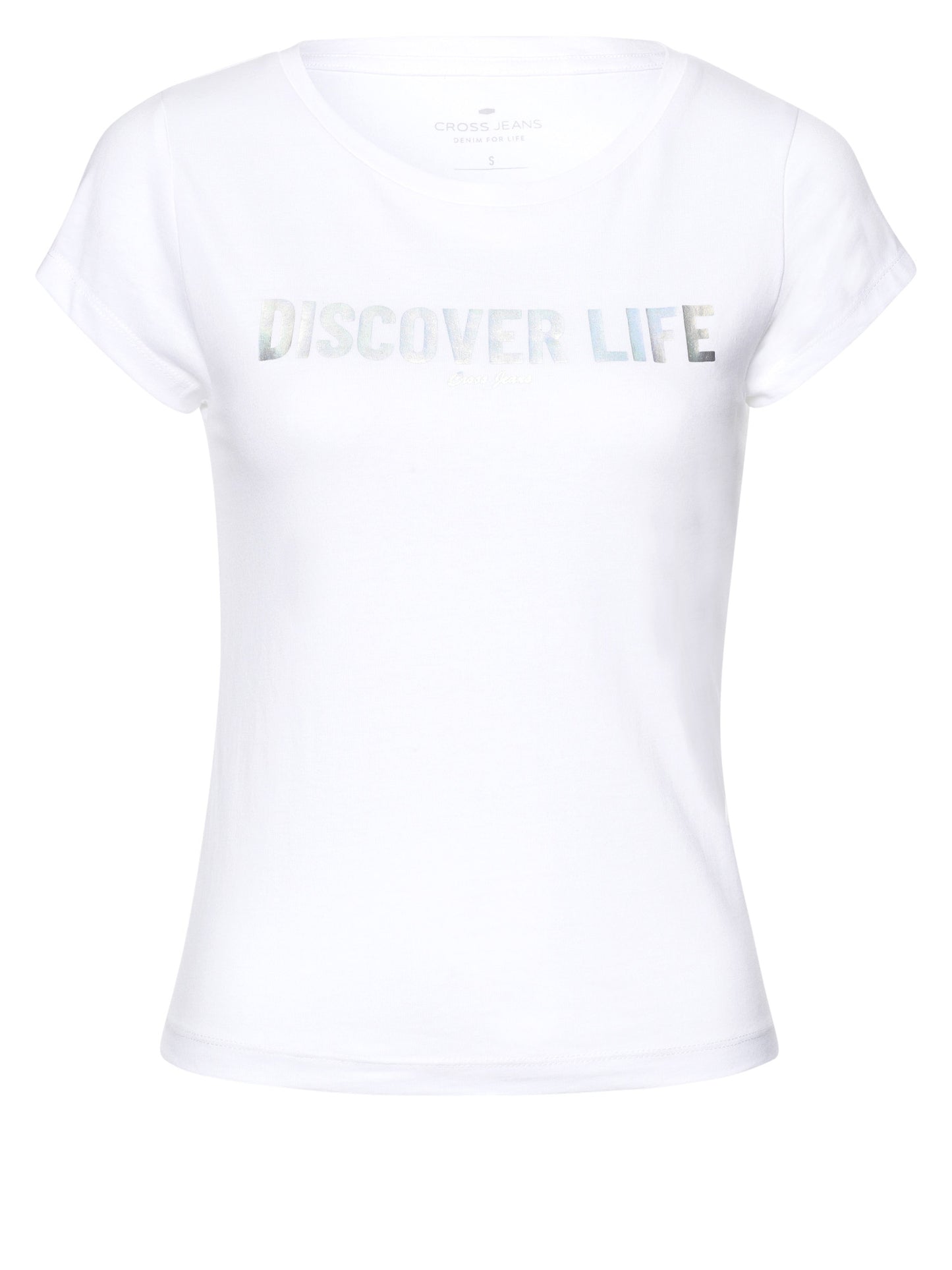 Damen Regular T-Shirt in weiß