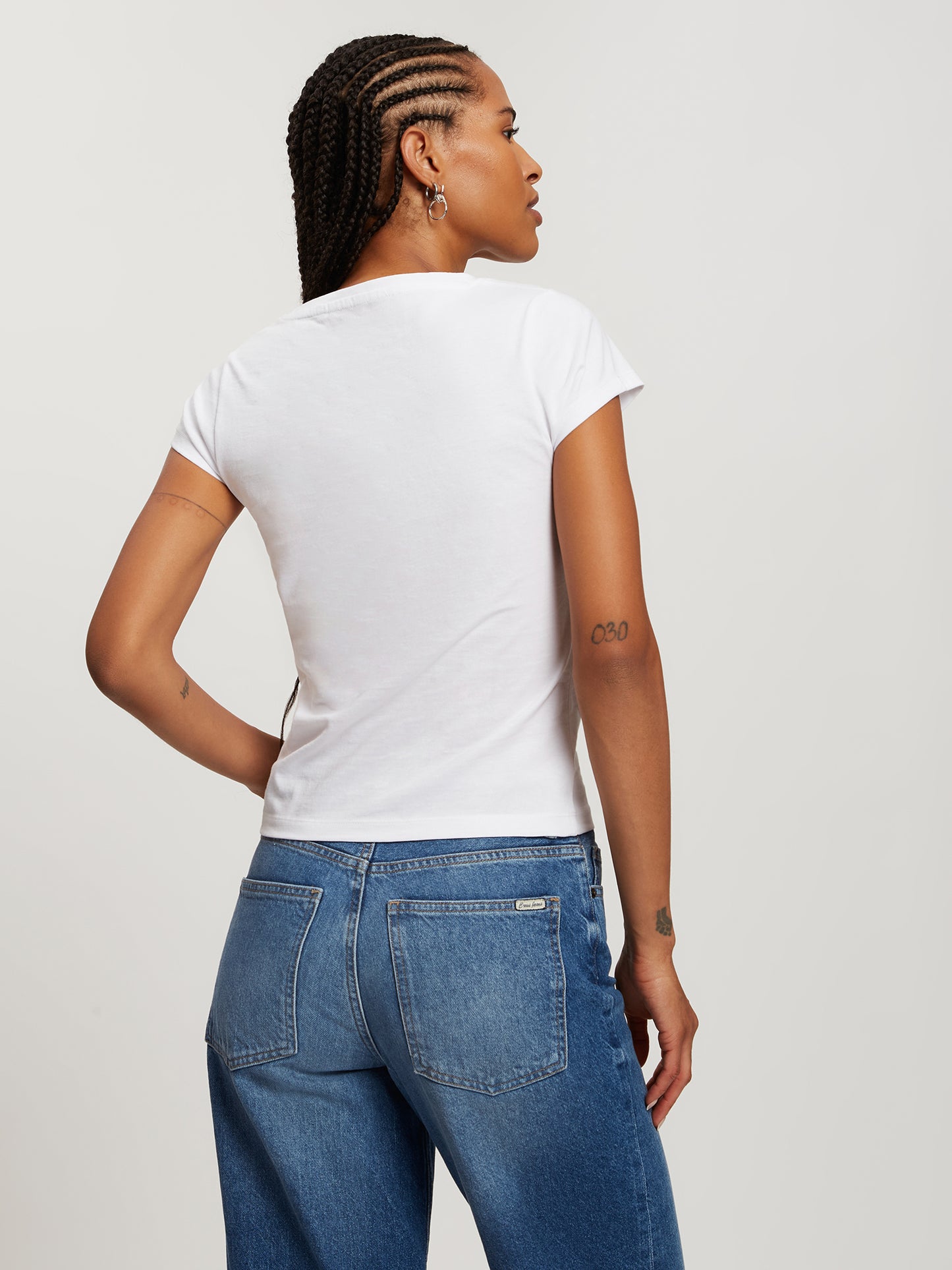 Damen Regular T-Shirt in weiß