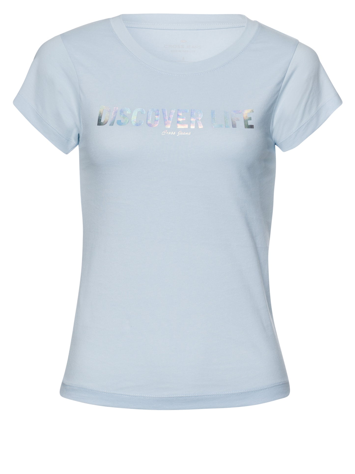 Damen Regular T-Shirt in hellblau