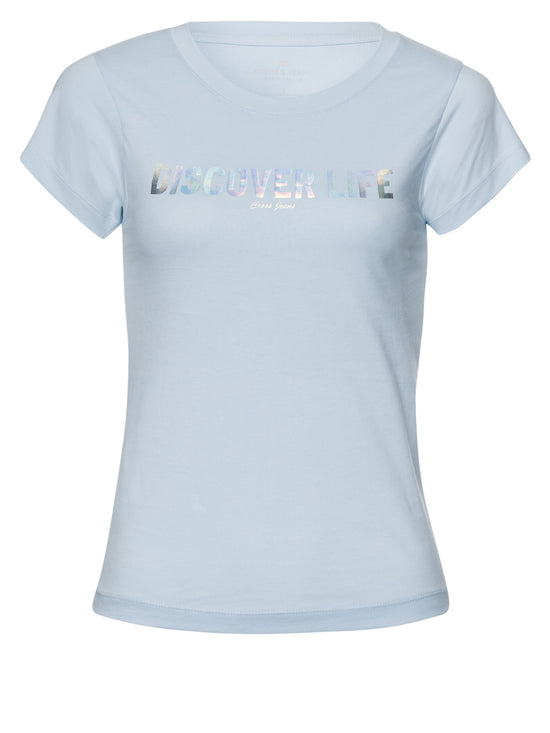 Damen Regular T-Shirt in hellblau