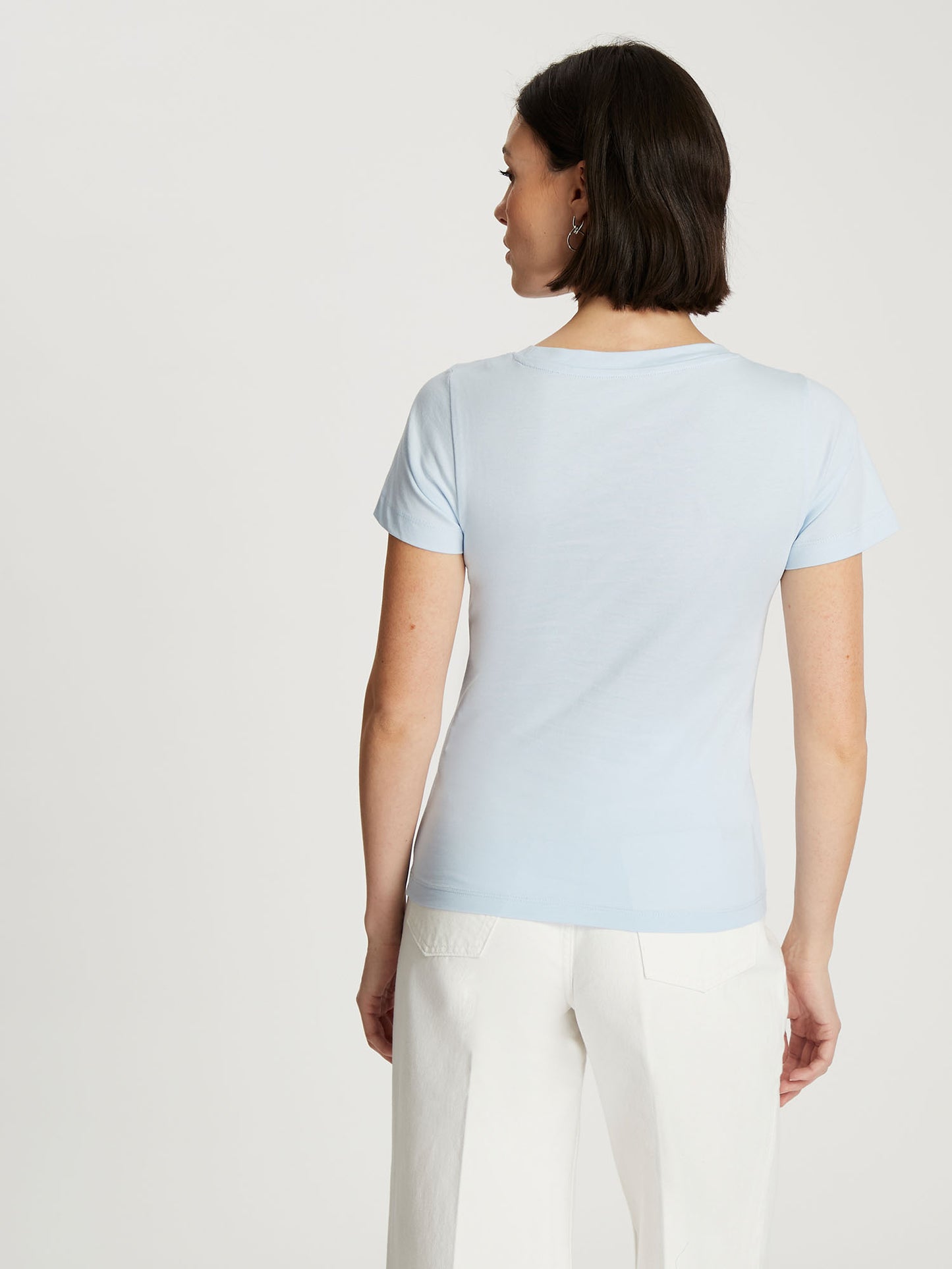 Damen Regular T-Shirt in hellblau