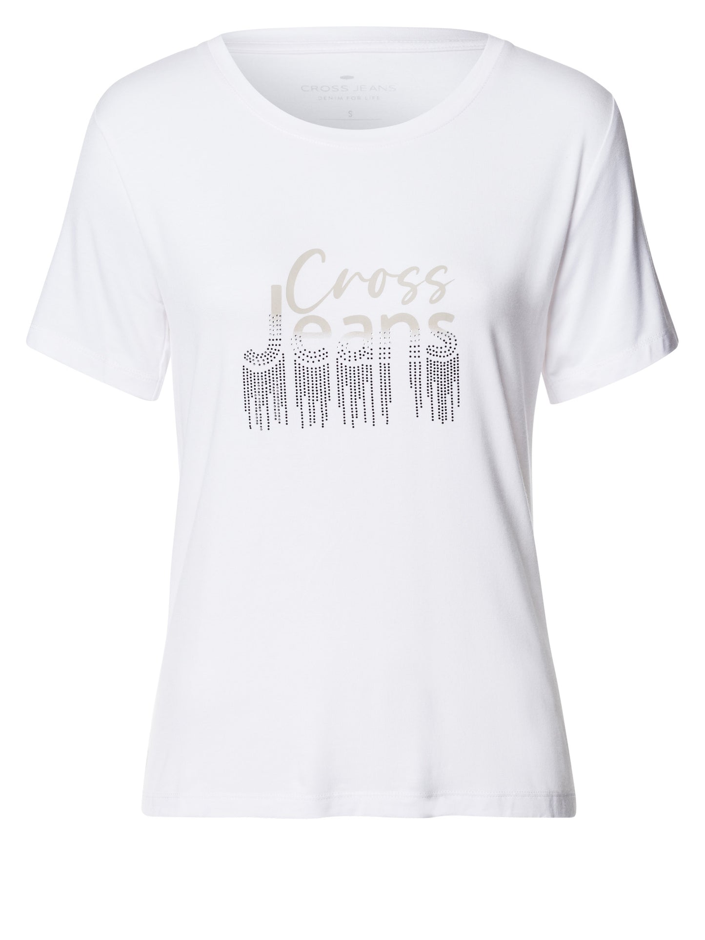 Damen Slim T-Shirt in weiß