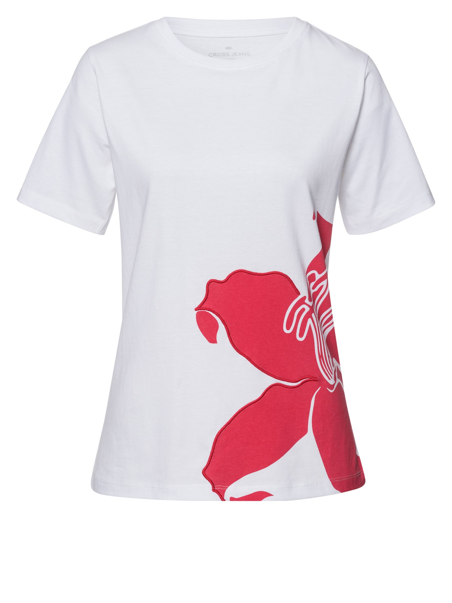 Damen Regular T-Shirt in weiß