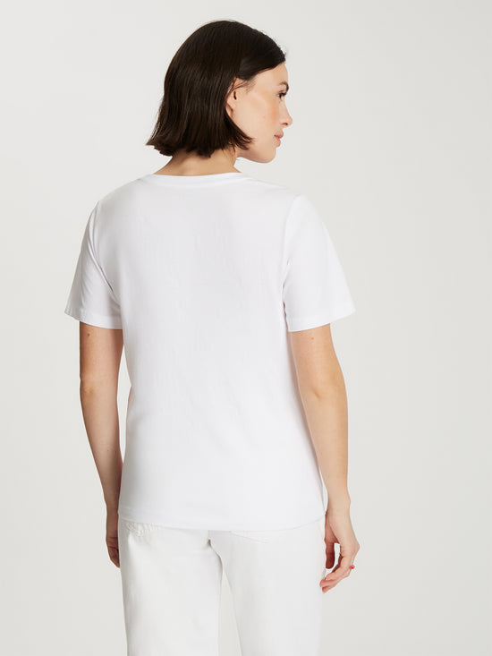 Damen Regular T-Shirt in weiß