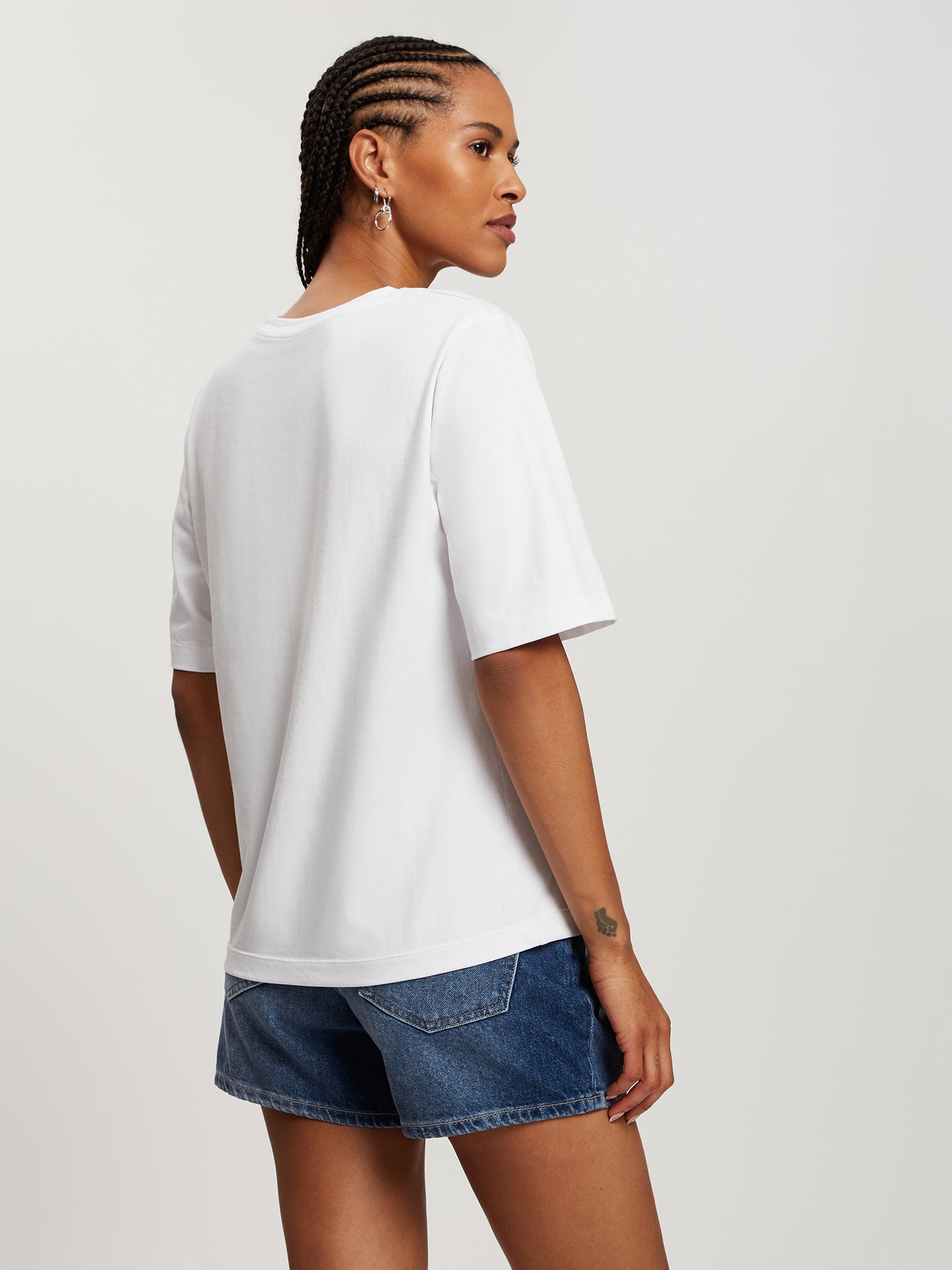 Damen Regular T-Shirt in weiß