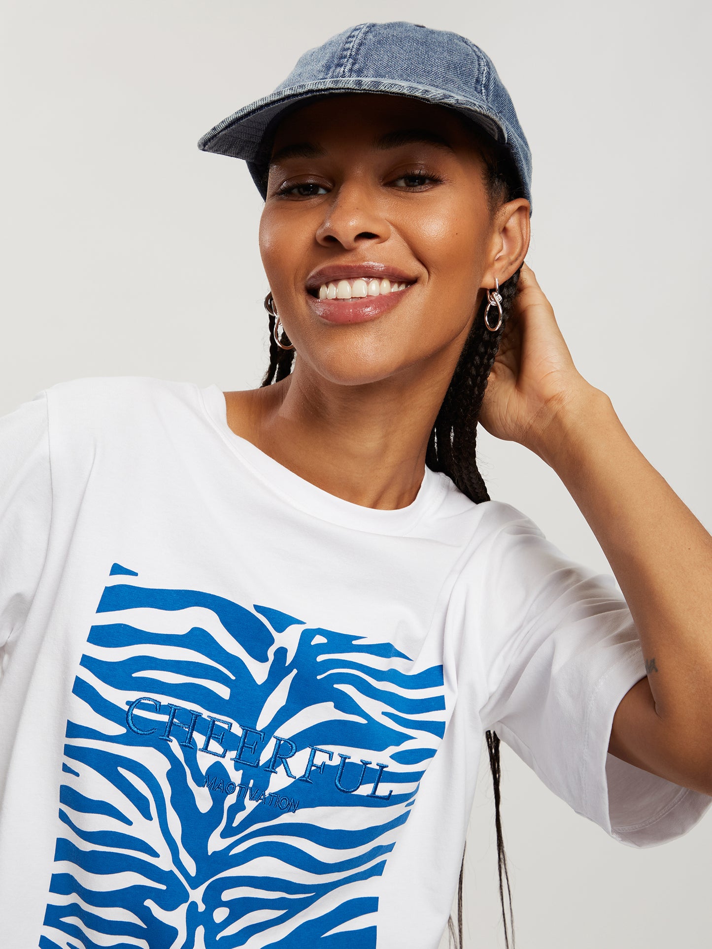 Damen Regular T-Shirt in weiß