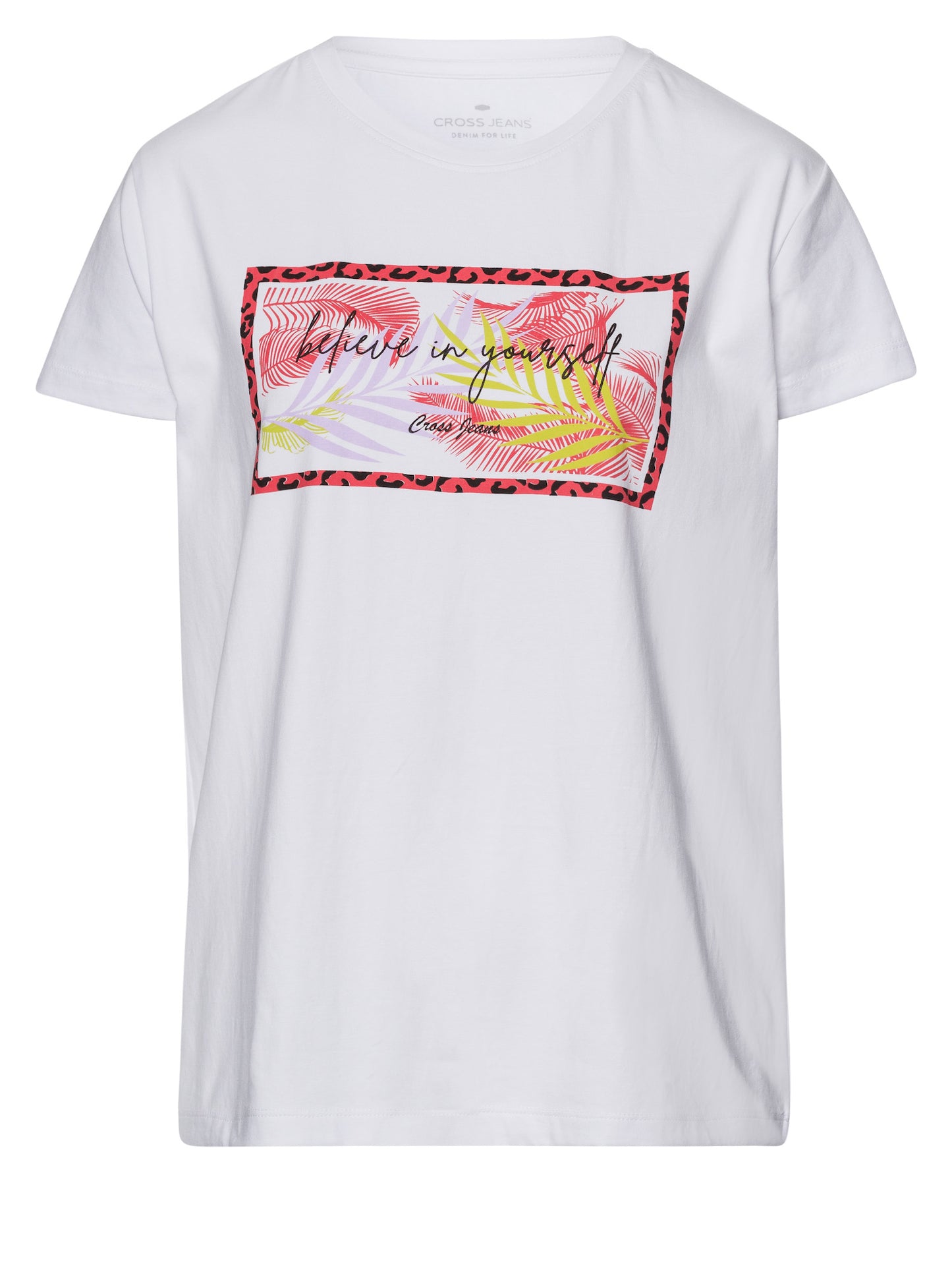 Damen Regular T-Shirt in weiß