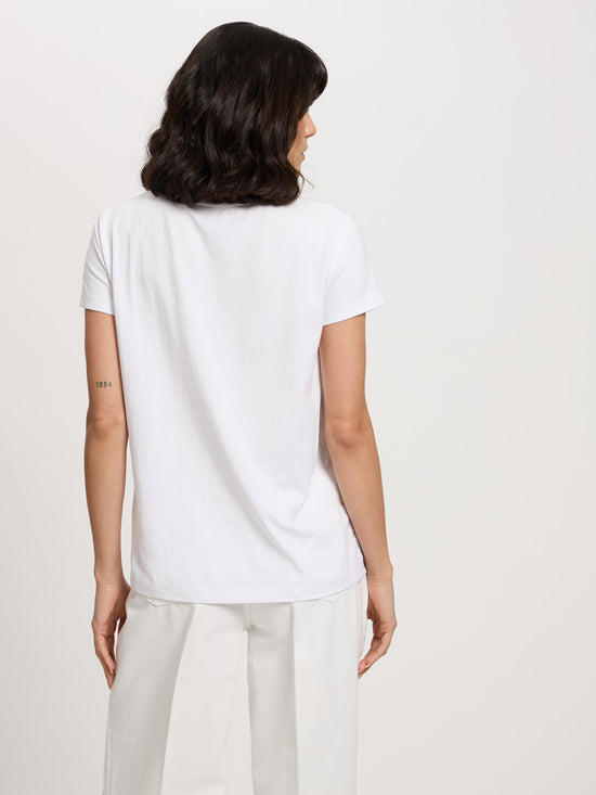 Damen Regular T-Shirt in weiß