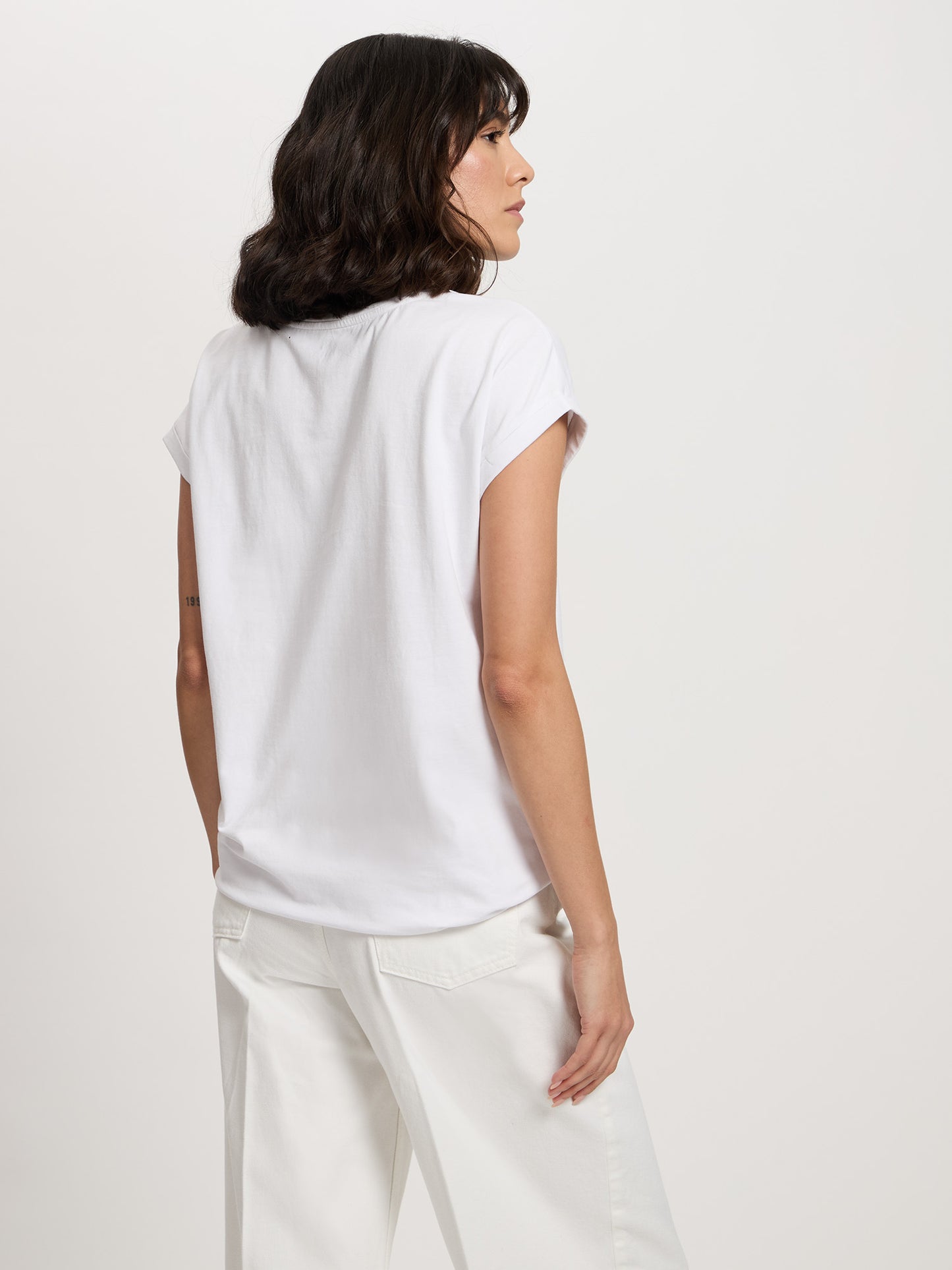 Damen Regular T-Shirt in weiß