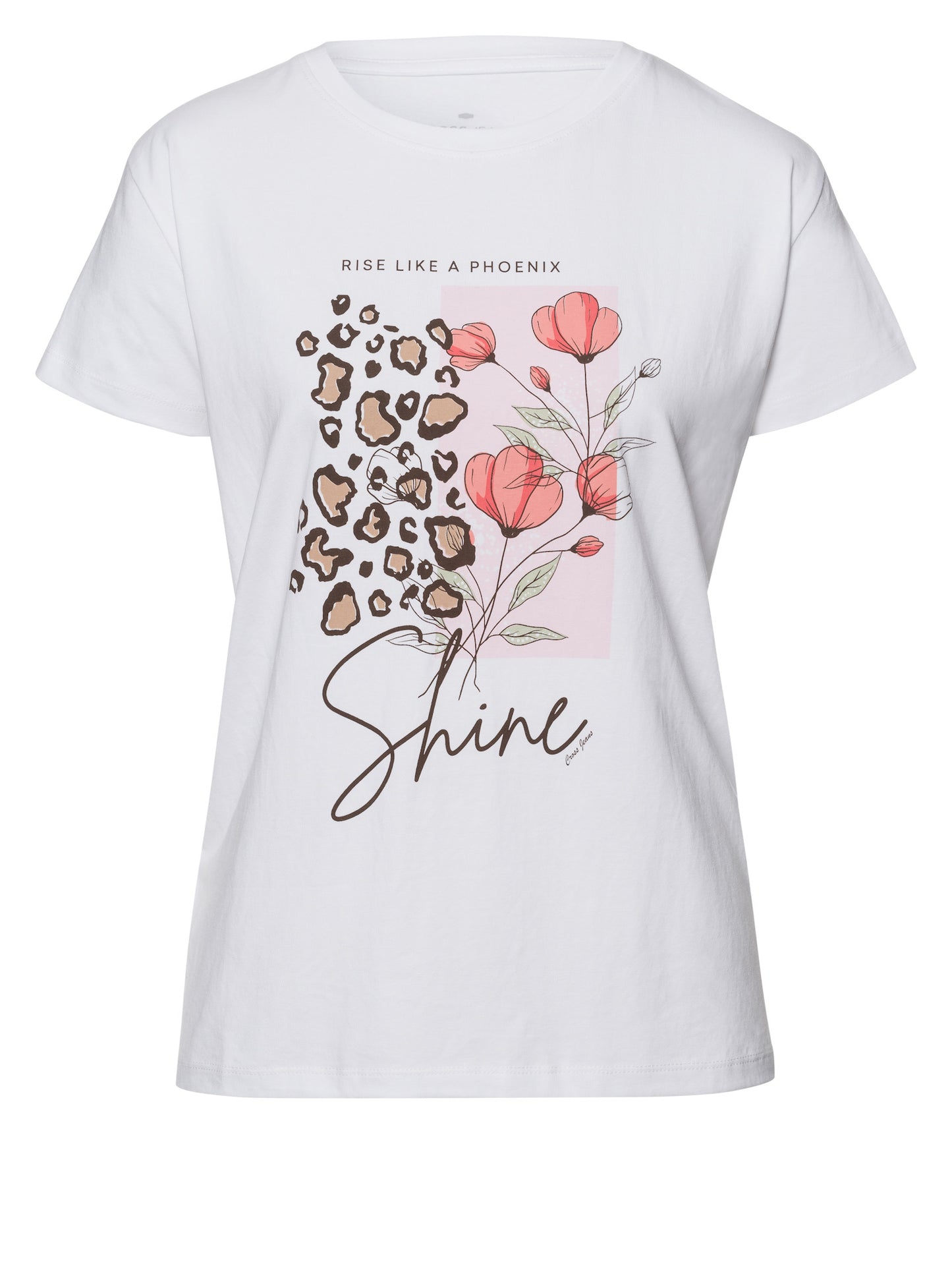 Damen Regular T-Shirt in weiß
