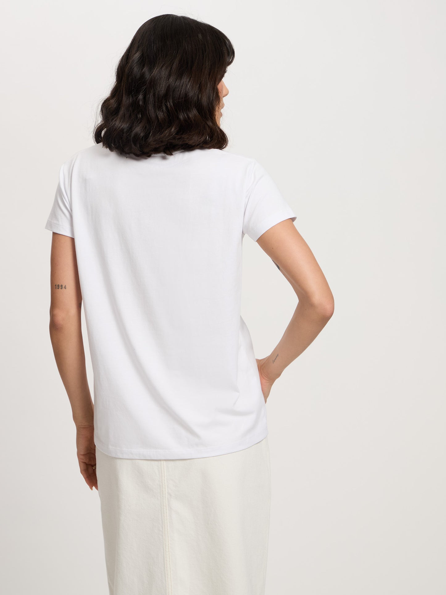 Damen Regular T-Shirt in weiß
