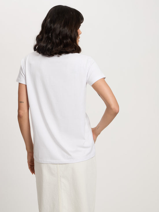 Damen Regular T-Shirt in weiß