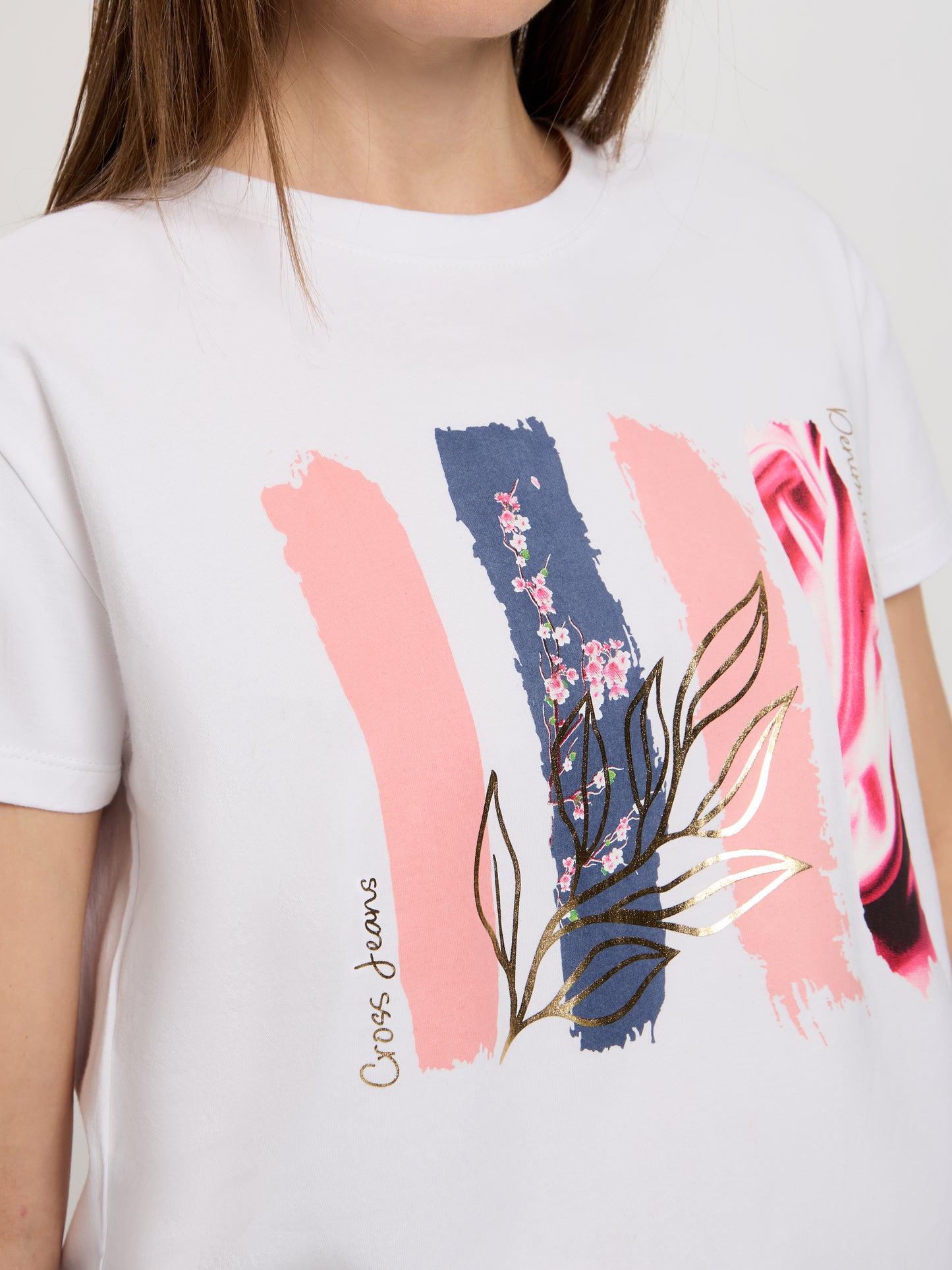 Damen Regular T-Shirt in weiß