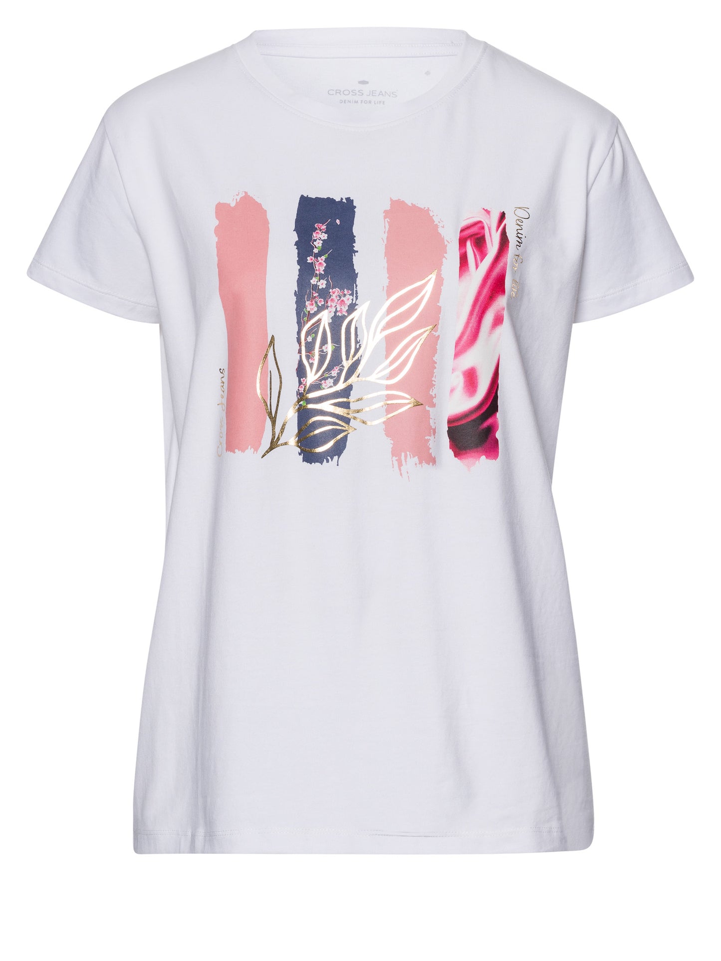 Damen Regular T-Shirt in weiß