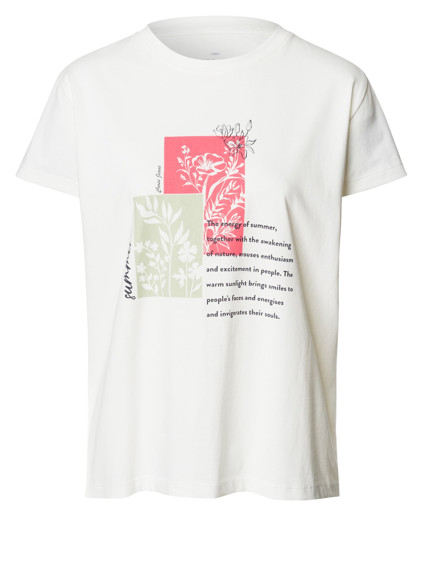 Damen Regular T-Shirt in ecru