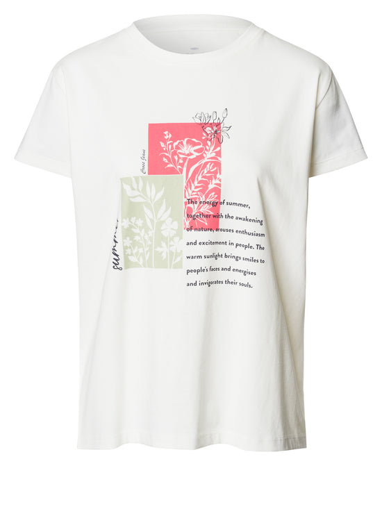 Damen Regular T-Shirt in ecru