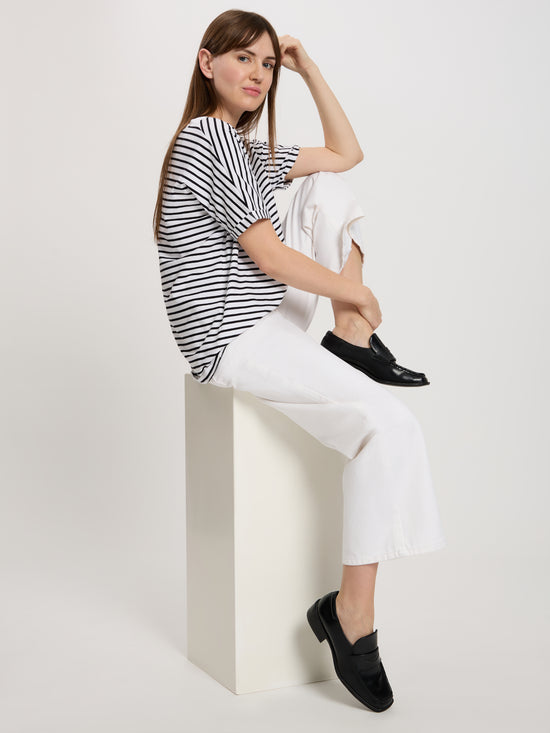 Damen Regular T-Shirt gestreift