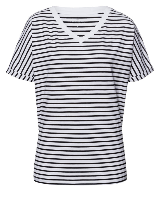 Damen Regular T-Shirt gestreift