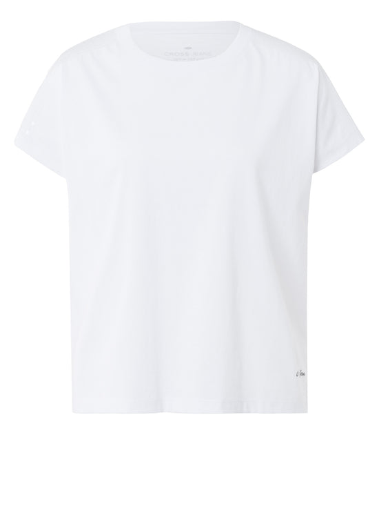 Damen Slim T-Shirt in weiß
