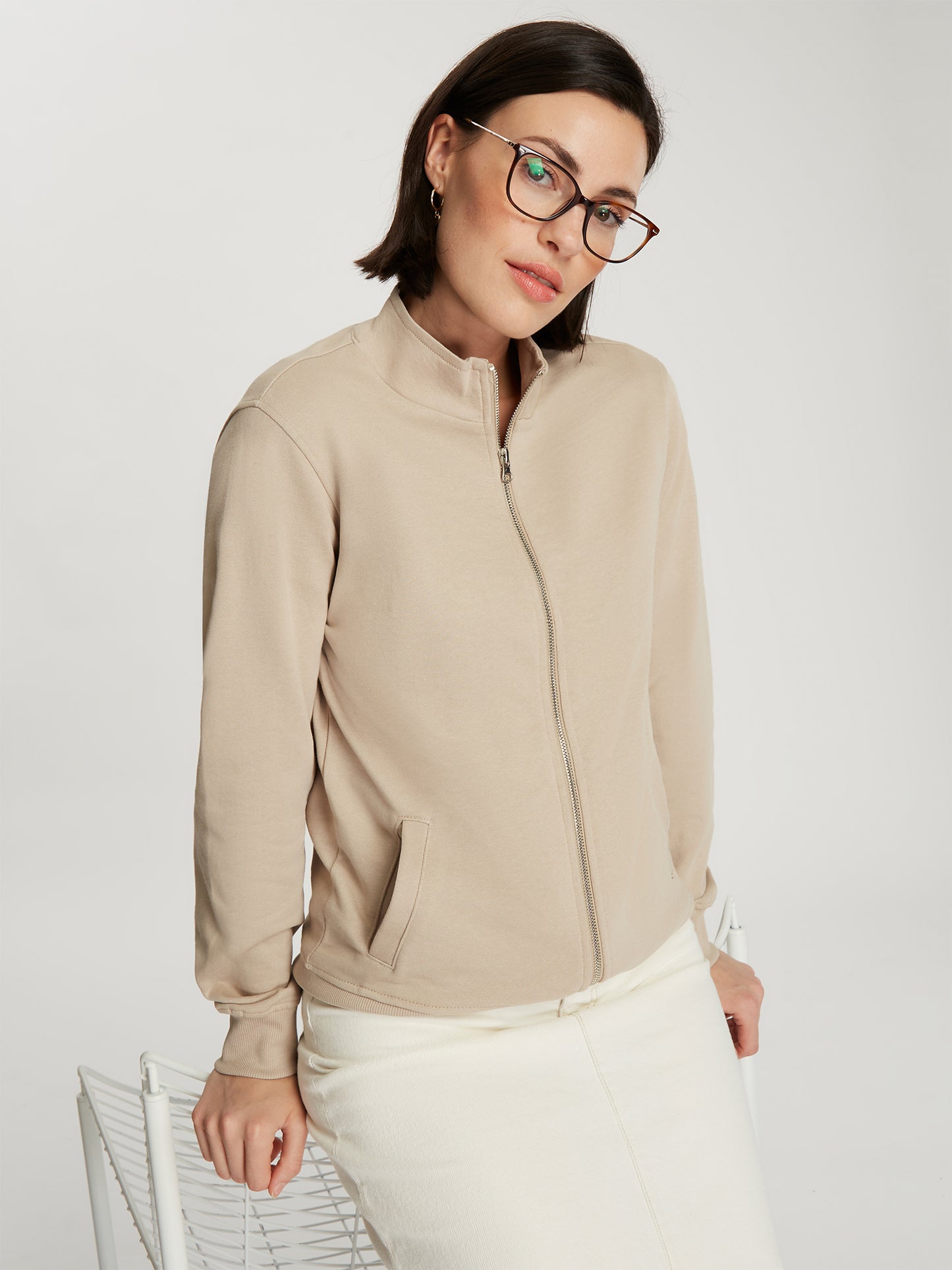 Damen Blouson in beige