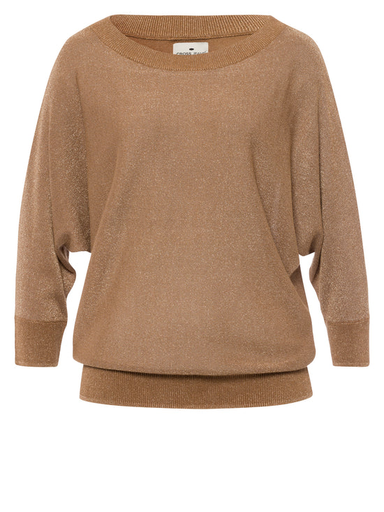 Women's sweatshirt regular fit in brown
