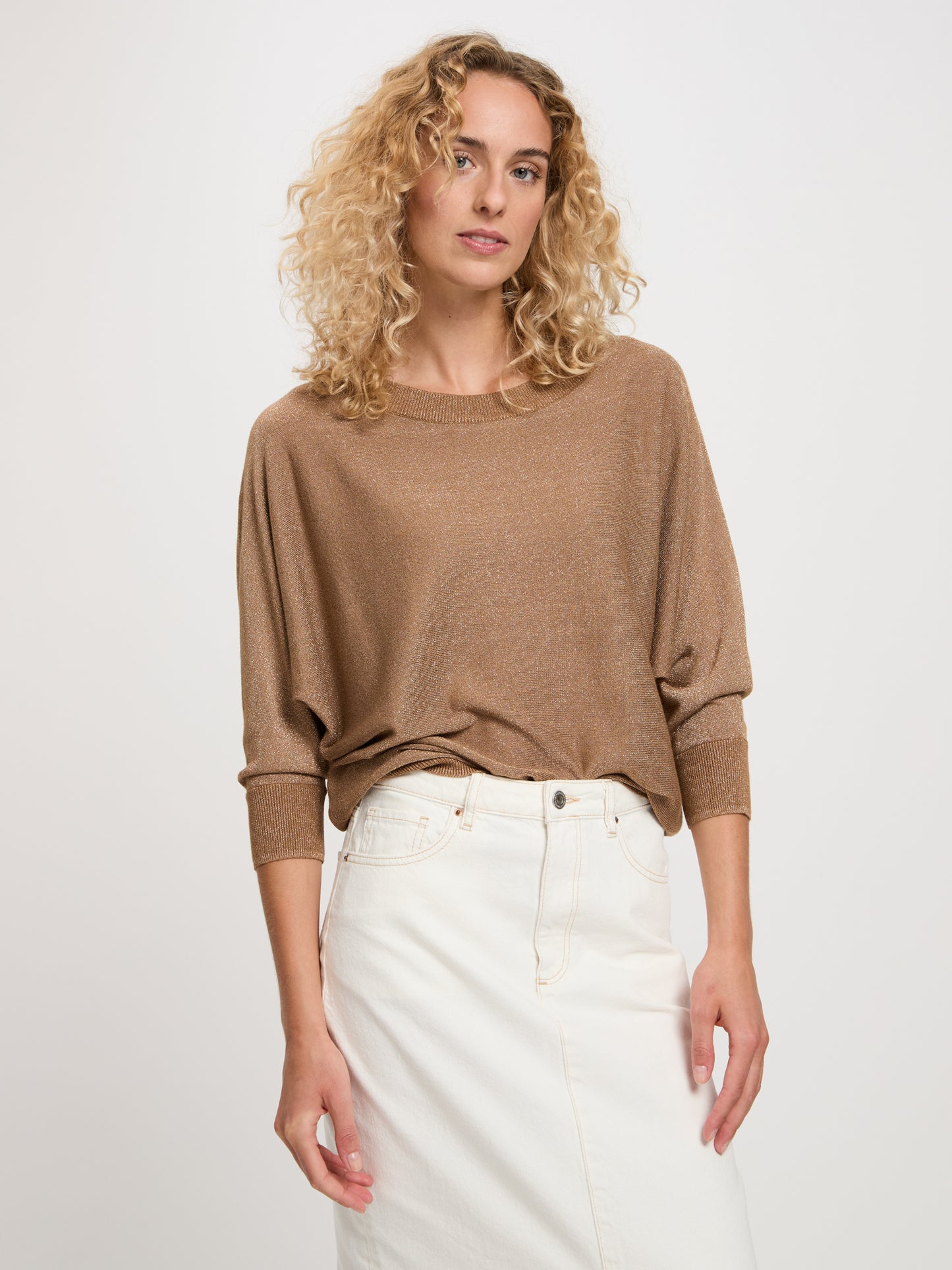 Women's sweatshirt regular fit in brown