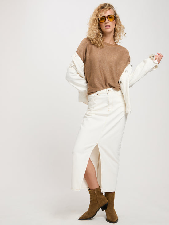 Women's sweatshirt regular fit in brown