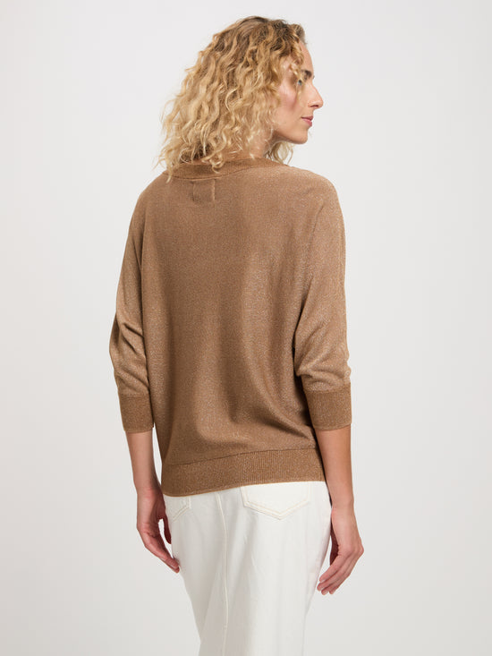 Women's sweatshirt regular fit in brown