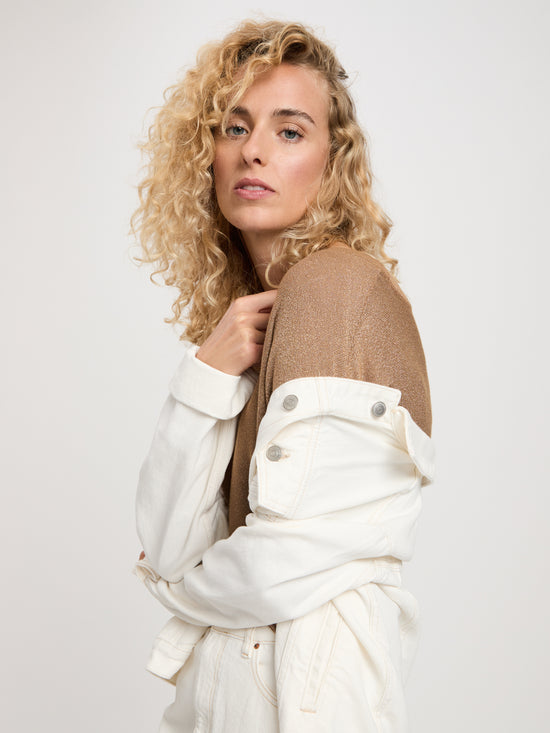 Women's sweatshirt regular fit in brown