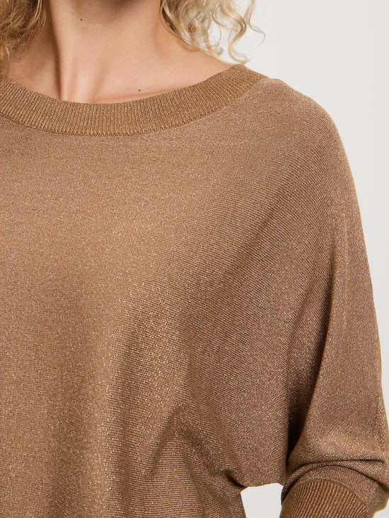 Women's sweatshirt regular fit in brown