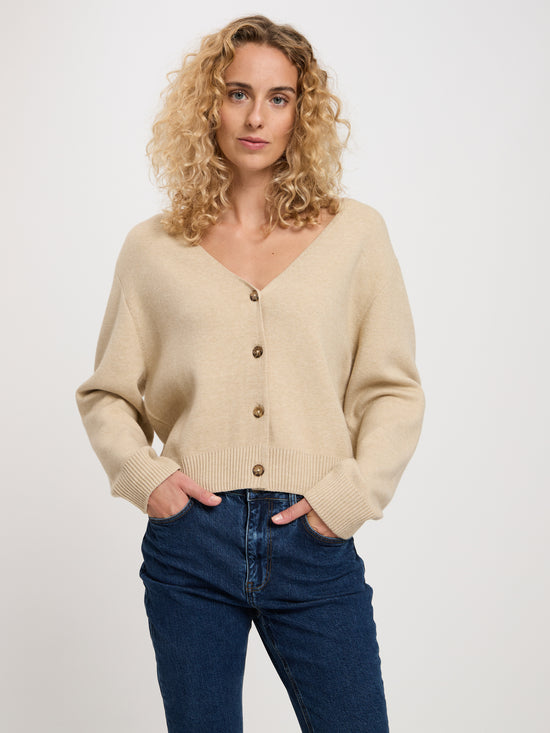 women's cardigan beige