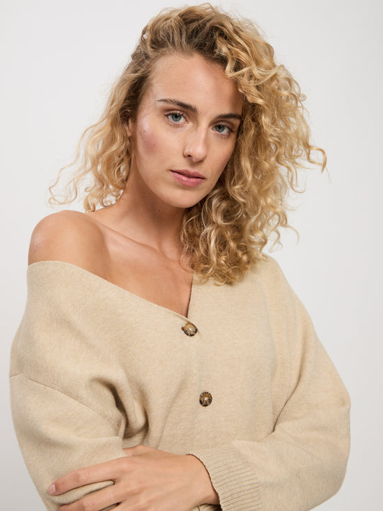 women's cardigan beige