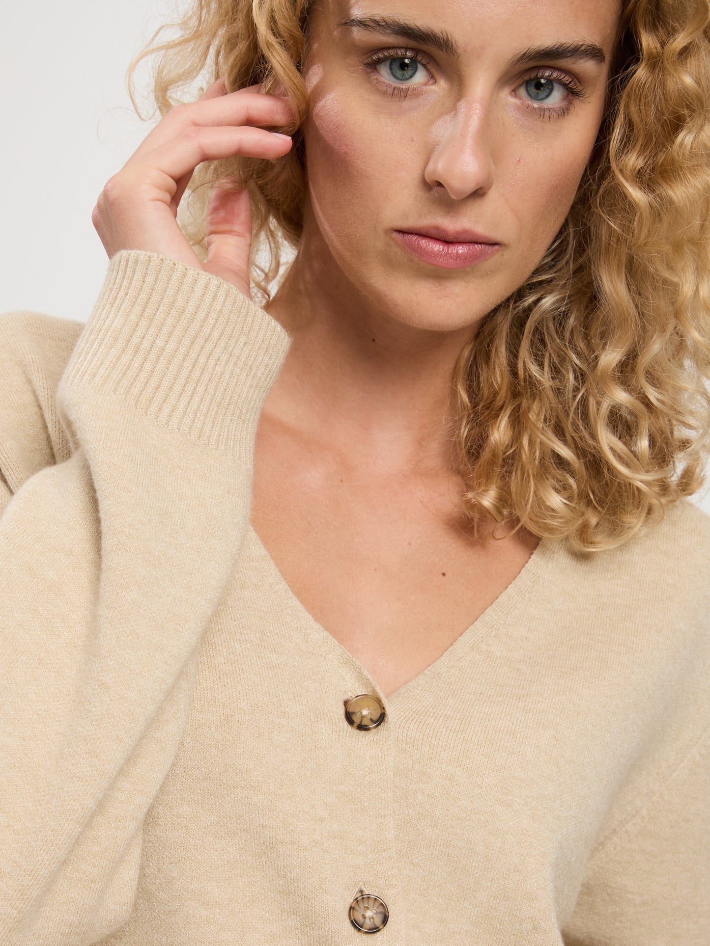 women's cardigan beige